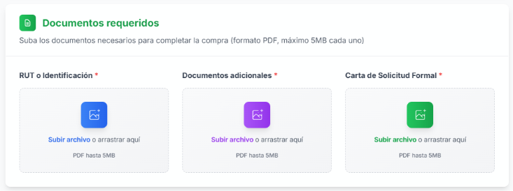 Carga los documentos de verificación - Paso 4